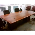 8' Bull Nose Board Room Table, 1 Piece